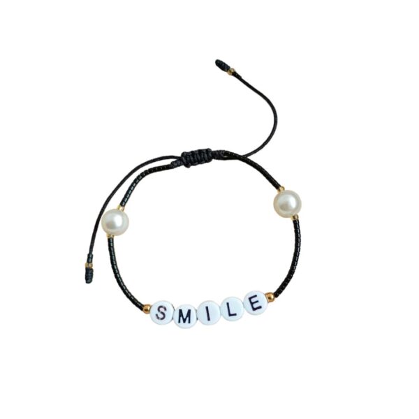 PULSERA FRASE EN LETRAS ACRILICO